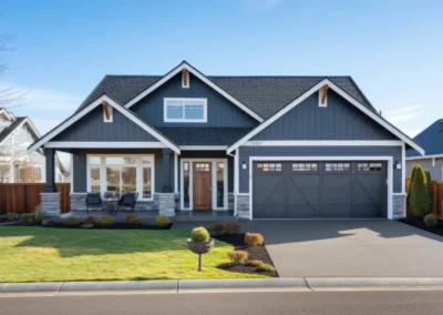 Stunning 2-Car Garage and Exquisite New Home Exterior: